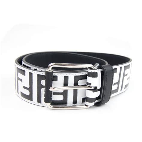 all white fendi belt cheap|black and white Fendi belt.